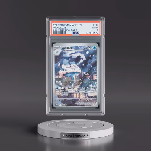 2025 Pokémon Wht EN-White Flare #113 Vanilluxe - Illustration Rare (PSA 9 MINT)