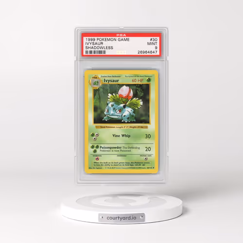 1999 Pokémon Game #30 Ivysaur - Shadowless (PSA 9 MINT)