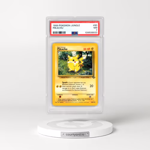 1999 Pokémon Jungle #60 Pikachu (PSA 7 NM)