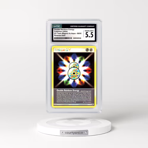 2004 EX Team Magma Vs Team Aqua #88 Double Rainbow Energy - Holo (CGC 5.5 EX+)