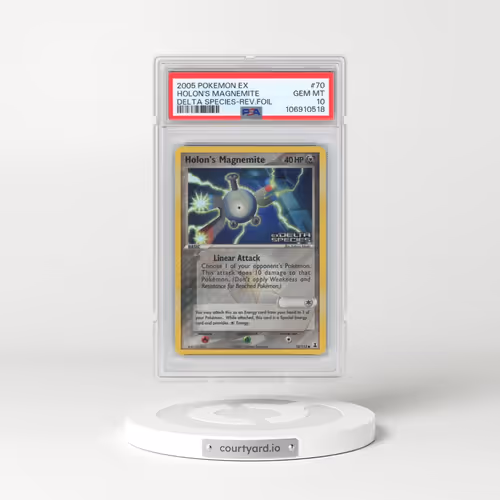 2005 Pokémon EX Delta Species #70 Holon's Magnemite - Reverse Foil (PSA 10 GEM MINT)