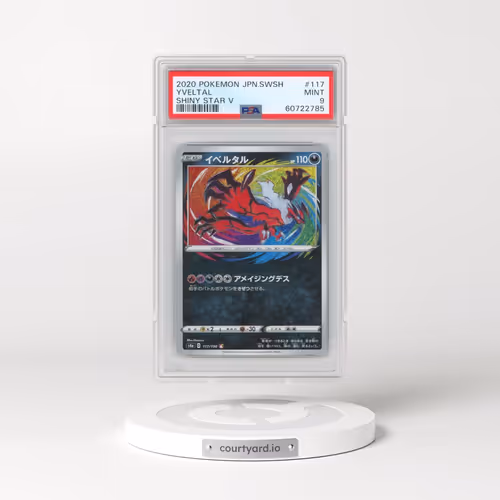 2020 Pokémon Sword & Shield Shiny Star V #117 Yveltal (PSA 9 MINT)