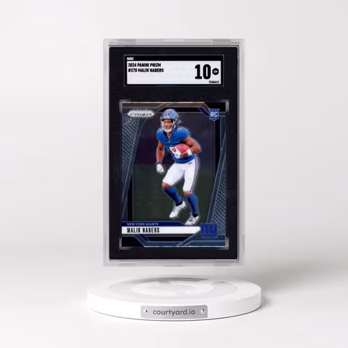 2024 Panini Prizm #370 Malik Nabers (SGC 10 GEM MINT)