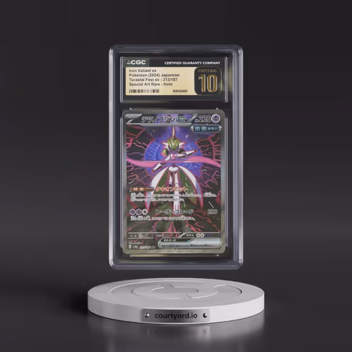 2024 High Class Pack: Terastal Fest ex - sv8a #213/187 Iron Valiant ex - Special Art Rare Holo (CGC