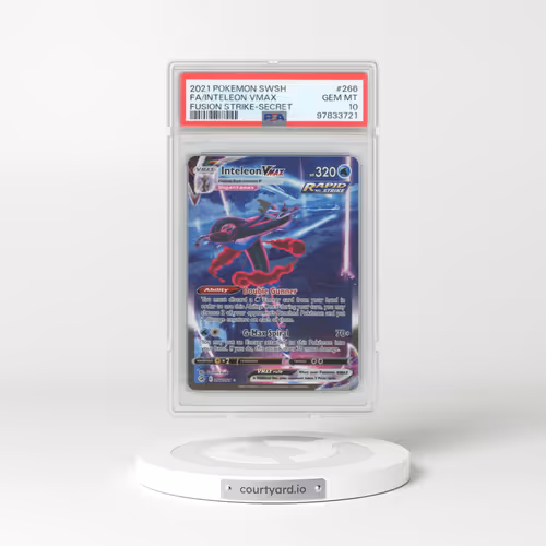 2021 Pokémon Sword & Shield Fusion Strike #266 Inteleon Vmax - Full Art Secret (PSA 10 GEM MINT)
