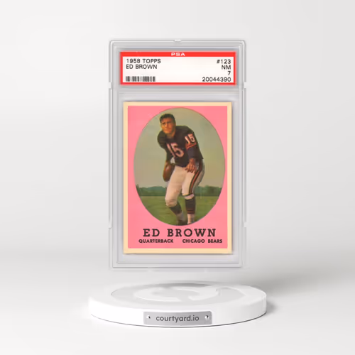 1958 Topps #123 Ed Brown (PSA 7 NM)