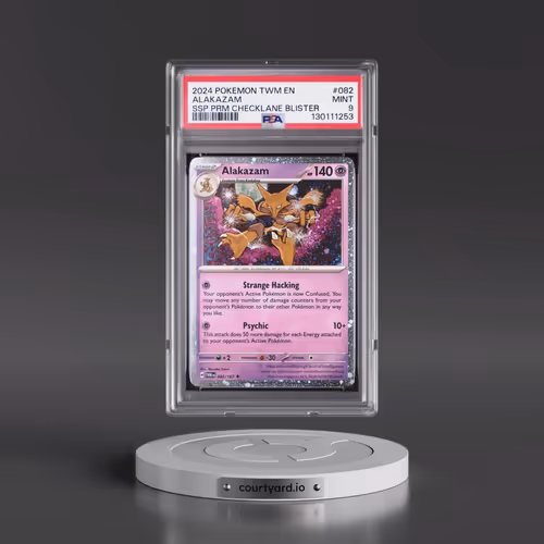2024 Pokémon Twm EN-Twilight Masquerade #082 Alakazam - Surging Sparks Premium Checklane Blisters (P