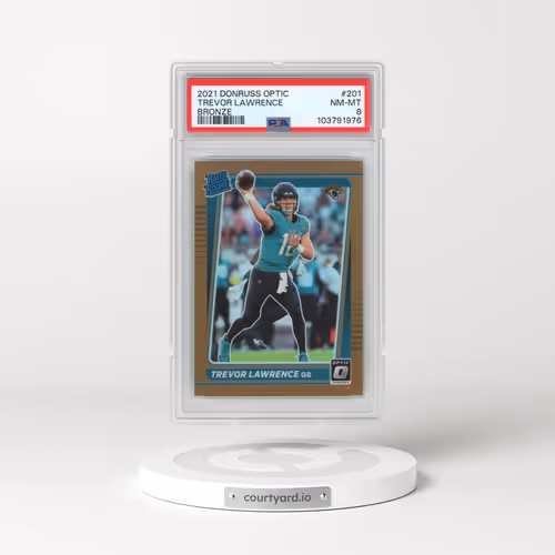 2021 Panini Donruss Optic #201 Trevor Lawrence - Bronze (PSA 8 NM-MT)