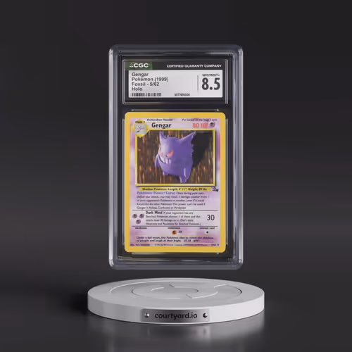 1999 Fossil #5/62 Gengar - Galaxy Star Holo (CGC 8.5 NM-MT+)