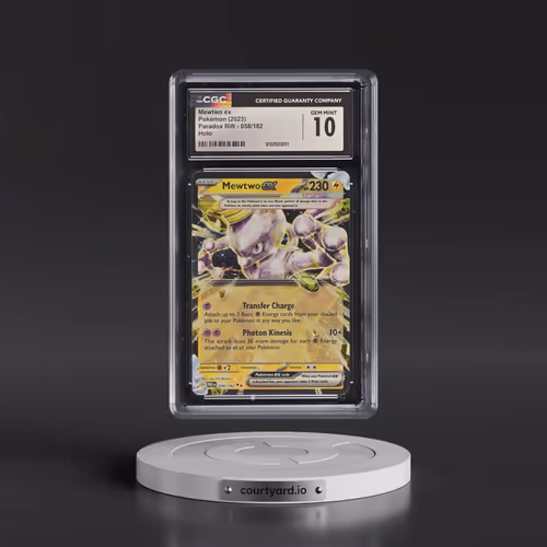 2023 Paradox Rift - PAR EN #058/182 Mewtwo ex - Holo (CGC 10 GEM MINT)