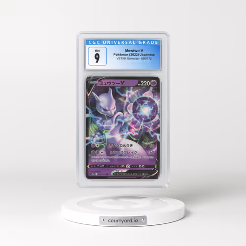 2022 Japanese VSTAR Universe #50 Mewtwo V - Holo (CGC 9 MINT)