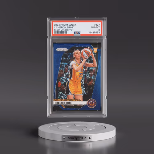 2024 Panini Prizm WNBA #127 Cameron Brink - Blue Velocity (PSA 8 NM-MT)