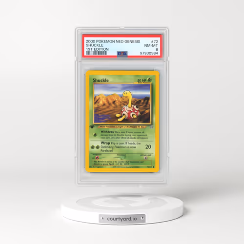 2000 Pokémon Neo Genesis #72 Shuckle - 1st Edition (PSA 8 NM-MT)