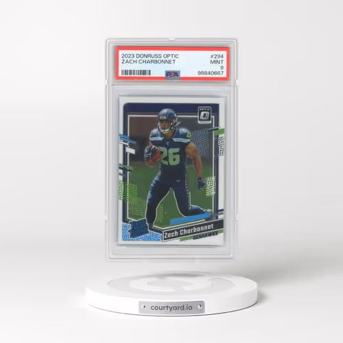 2023 Panini Donruss Optic #294 Zach Charbonnet (PSA 9 MINT)