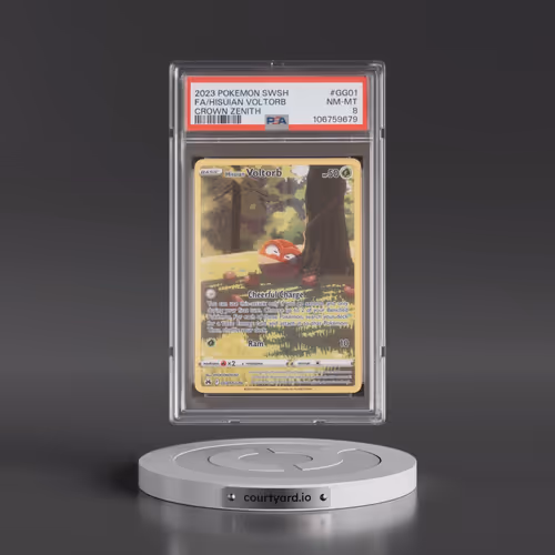 2023 Pokémon Sword and Shield Crown Zenith #GG01 Hisuian Voltorb - Full Art (PSA 8 NM-MT)
