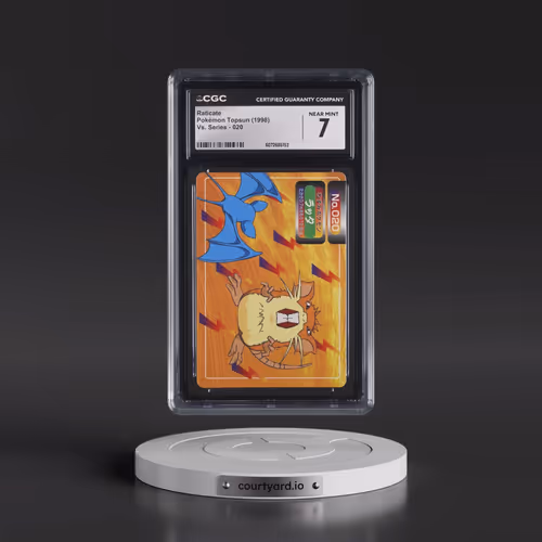 1997 (Two Pokémon) Vs. Series #020 Raticate - (ã??ã??ã??)"Top" Logo on Back of Card (CGC 7 NM)