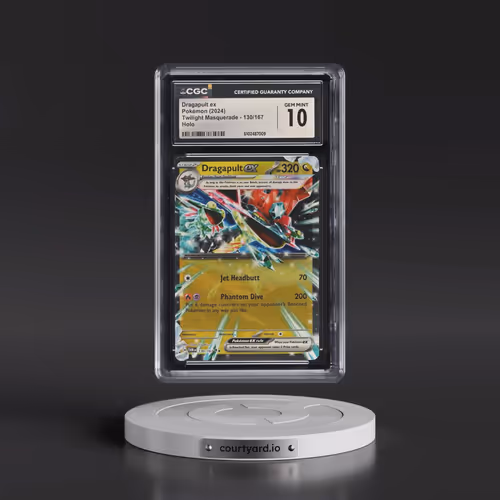 2024 Pokémon Twm EN-Twilight Masquerade #130 Dragapult EX - Holo (CGC 10 GEM MINT)