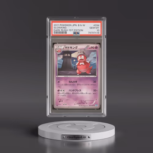 2011 Pokémon Black & White Dark Rush #034 Slowking - 1st Edition (PSA 10 GEM MINT)