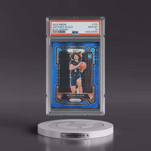 2023 Panini Prizm #170 Anthony Black - Blue Seismic (PSA 10 GEM MINT)