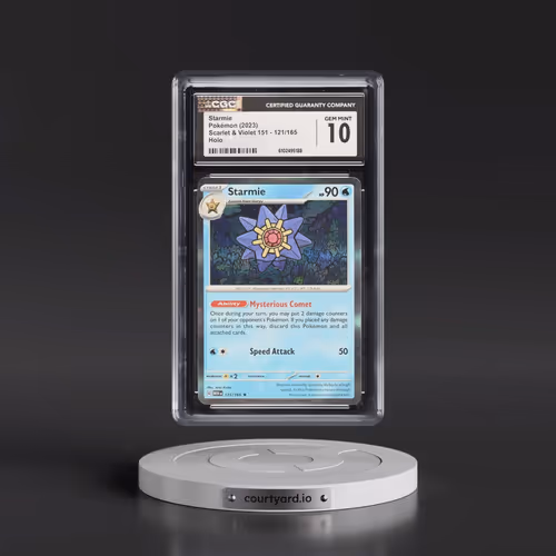 2023 Scarlet & Violet 151 - MEW EN #121/165 Starmie - Holo (CGC 10 GEM MINT)
