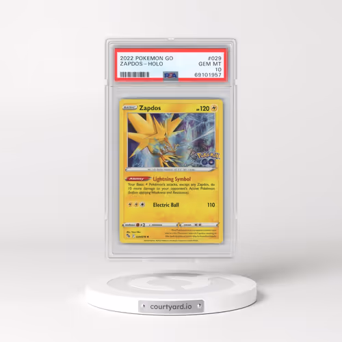 2022 Pokémon Go #029 Zapdos - Holo (PSA 10 GEM MINT)