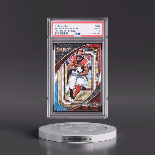 2022 Panini Select #310 Brian Robinson Jr. - Tri-Color Prizm (PSA 9 MINT)