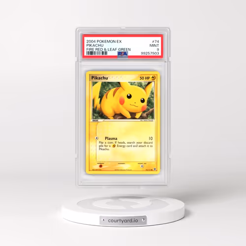 2004 Pokémon EX Fire Red & Leaf Green #74 Pikachu (PSA 9 MINT)
