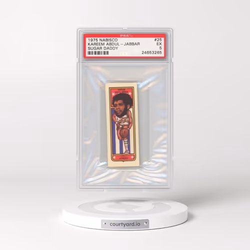 1975 Nabisco Sugar Daddy #25 Kareem Abdul-Jabbar (PSA 5 EX)