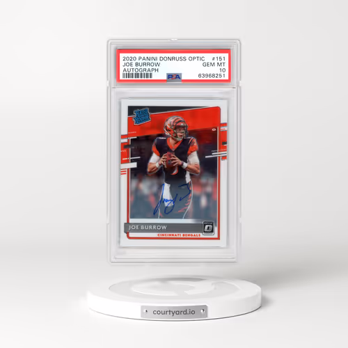 2020 Panini Donruss Optic #151 Joe Burrow - Autograph (PSA 10 GEM MINT)