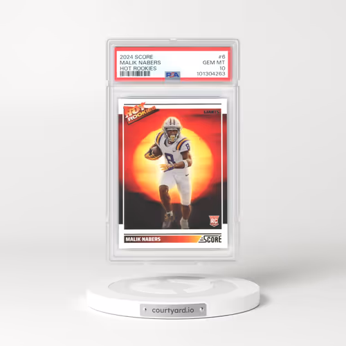 2024 Panini Score Hot Rookies #6 Malik Nabers (PSA 10 GEM MINT)