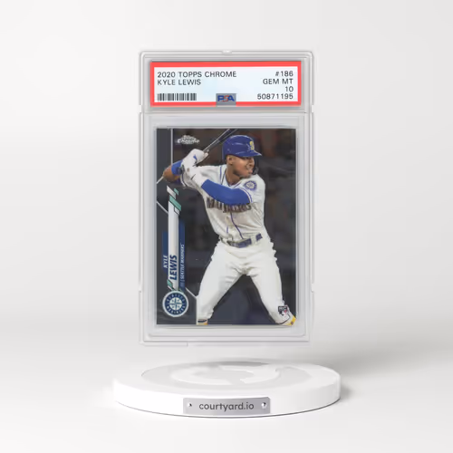 2020 Topps Chrome #186 Kyle Lewis (PSA 10 GEM MINT)