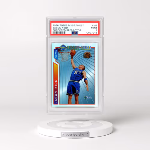 1996 Topps Mystery Finest #M2 Jason Kidd - Bordered Refractor (PSA 9 MINT)