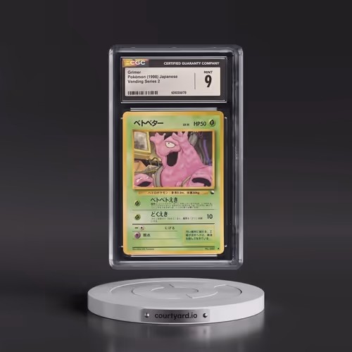 1998 Vending Series 2 (Pokeball Symbol. Glossy) Grimer (CGC 9 MINT)