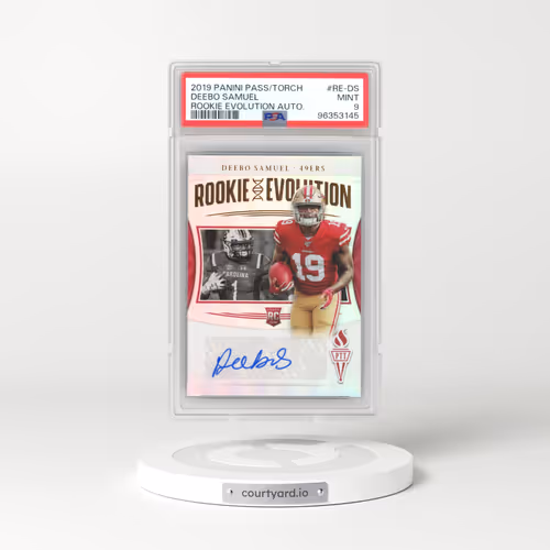 2019 Panini Passing the Torch Rookie Evolution Autographs #RE-DS Deebo Samuel (PSA 9 MINT)