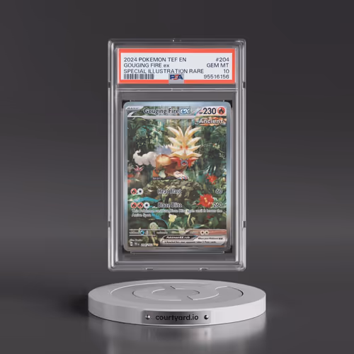 2024 Pokémon Tef EN-Temporal Forces #204 Gouging Fire EX - Holo Special Illustration Rare (PSA 10 GE