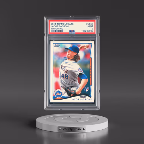 2014 Topps Update #US50 Jacob DeGrom - Throwing (PSA 9 MINT)