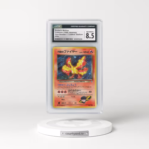 1998 Gym Booster 1: Leaders' Stadium #146 Rocket's Moltres - Holo (CGC 8.5 NM-MT+)