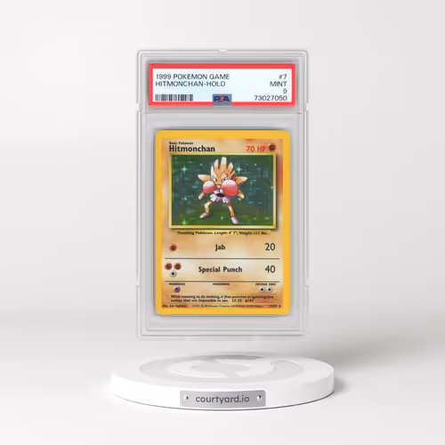1999 Pokémon Game #7 Hitmonchan - Holo (PSA 9 MINT)