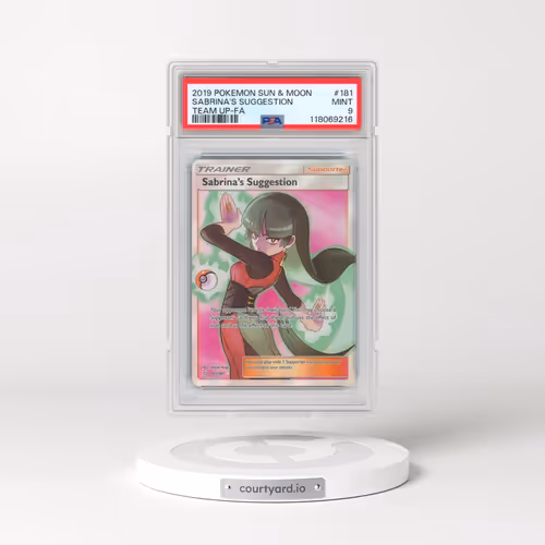 2019 Pokémon Sun & Moon Team Up #181 Sabrina's Suggestion - Full Art (PSA 9 MINT)