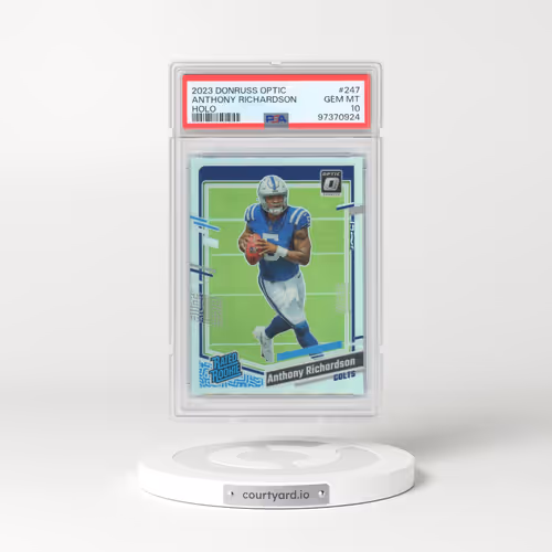 2023 Panini Donruss Optic #247 Anthony Richardson - Holo (PSA 10 GEM MINT)