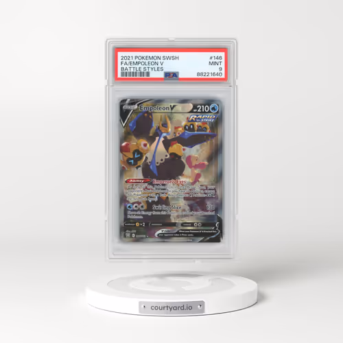 2021 Pokémon Sword & Shield Battle Styles #146 Empoleon V - Holo Full Art (PSA 9 MINT)