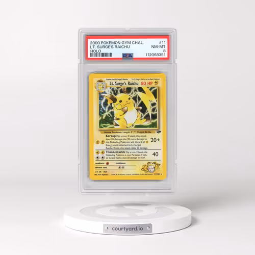 2000 Pokémon Gym Challenge #11 LT. Surge's Raichu - Holo (PSA 8 NM-MT)