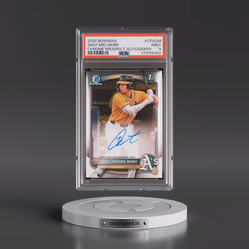 2025 Bowman Chrome Prospect Autographs #CPASM Shotaro Morii (PSA 9 MINT)