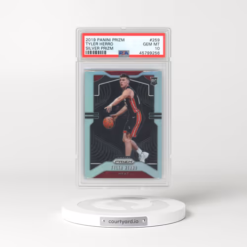 2019 Panini Prizm #259 Tyler Herro - Silver Prizm (PSA 10 GEM MINT)