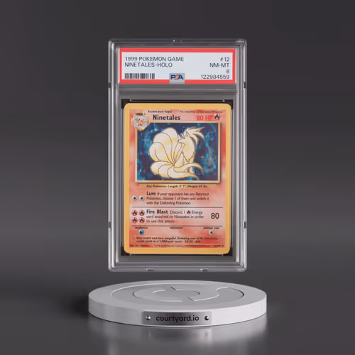 1999 Pokémon Game #12 Ninetales - Holo (PSA 8 NM-MT)