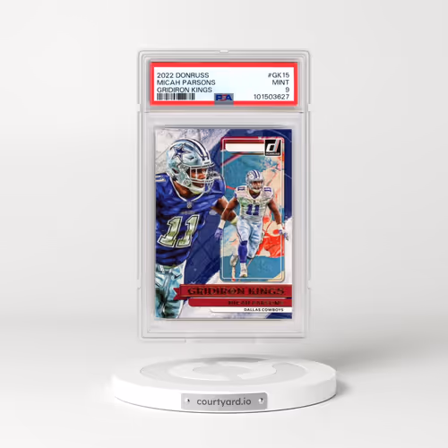 2022 Panini Donruss Gridiron Kings #GK15 Micah Parsons (PSA 9 MINT)