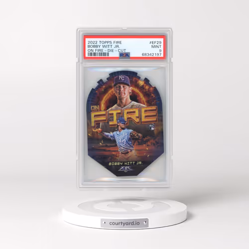 2022 Topps Fire on Fire #EF29 Bobby Witt Jr. - Die-Cut (PSA 9 MINT)