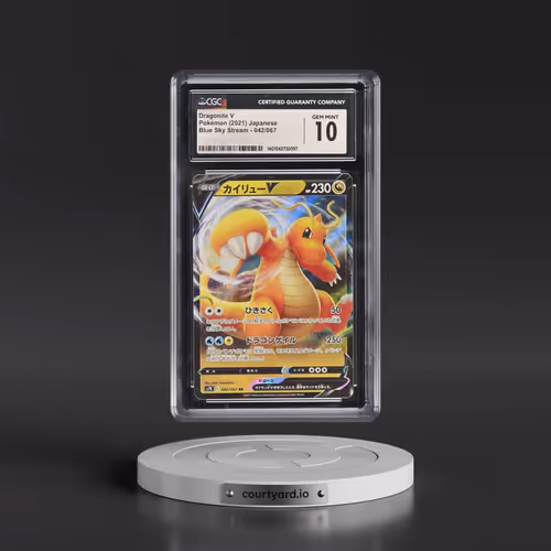 2021 Pokémon Sword & Shield Blue Sky Stream #042 Dragonite V - Holo (CGC 10 GEM MINT)