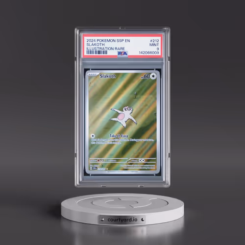 2024 Pokémon Ssp EN-Surging Sparks #212 Slakoth - Illustration Rare (PSA 9 MINT)