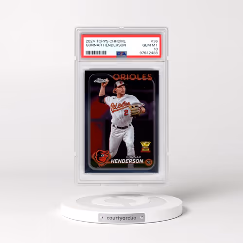 2024 Topps Chrome #36 Gunnar Henderson (PSA 10 GEM MINT)